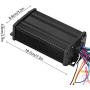Alomejor 600W Electric Brushless Controller Motor Sinusoid Mute Brushless Speed Governing Motor Controller for Electric Bicycle Scooter