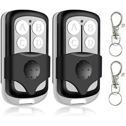 Datonten Garage Door Opener Remote,Replacement for Liftmaster Chamberlain Craftsman 373lm 973lm 893lm 81lm 893max,Universal,Keychain,Openers with Green Orange Red Purple Yellow Learn Button,2 Pack