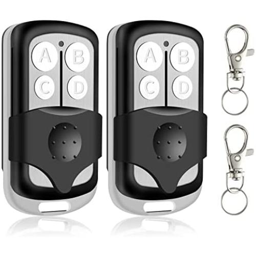 Datonten Garage Door Opener Remote,Replacement for Liftmaster Chamberlain Craftsman 373lm 973lm 893lm 81lm 893max,Universal,Keychain,Openers with Green Orange Red Purple Yellow Learn Button,2 Pack