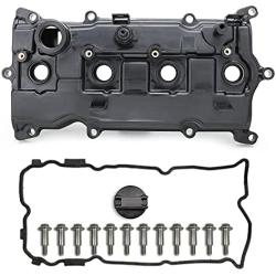 MITZONE Engine Valve Cover with Gasket and Bolts Compatible with 2014-2017 Nissan Altima Rogue Murano 2014 Pathfinder 2014-2017 Infiniti Qx60 2.5L Replace # 13264-3KY0A