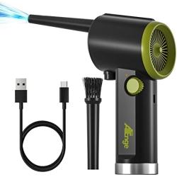 Compressed Air Duster, 41000 RPM Electric Air Duster, Handheld Cordless Air Duster, Stepless Speed Motor, 6000mAh Rechargeable Air Blower, Type-C Fast Charge, for Computer, Keyboard, Pet House…