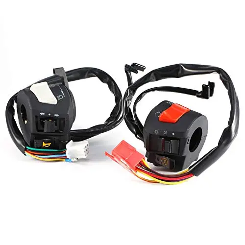 Motorcycle Turn Signal Switch,Motorcycle Handlebar Switch, 2X Universal 7/8 Motorcycle Handlebar Horn Turn Signal Light Control Switch Motorcycle Lights Handle Switch