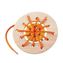 Amazon Basics Fine Motor Lacing Ring, 4-Pack