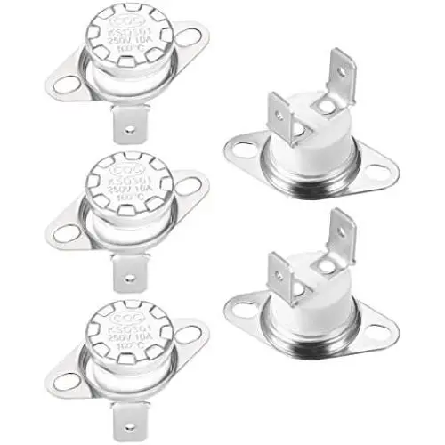 Interrupteur Thermostat KSD301 160°C/320°F 10A Fermé Normal (N.C.) Ajustable à Disque pour Micro-ondes, Four, Cafetière – 5 Pièces Interrupteur Thermostat KSD301 160°C/320°F 10A Fermé Normal (N.C.) Ajustable à Disque pour Micro-ondes, Four, Cafetière – 5 Pièces