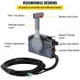 Mophorn Outboard Remote Control Box Side Mount Outboard Motor Fits for 703 Yamaha Outboards Push Throttle 10 Pin Cable 19.6 Feet Harness OEM 703-48205-16-00