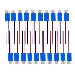 Xnrtop 20Pcs DC 3V 3500RPM Pager Cell Phone Micro Vibration Motor 4mm x 8mm