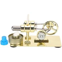 Garosa Mini Stirling Engine Model, Stainless Steel External Combustion Stirling Engine Motor Model Children Physics Science Education Toys