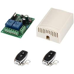 ZSooner 433 mhz Universal Remote Control Switch 2CH AC 220 v 110 v 120 v Wireless Relay Module Receiver with 2pcs RF 433 mhz Remote Control