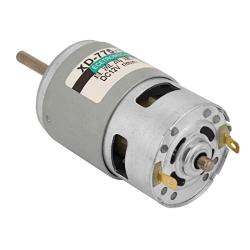 12V Motor, Akozon 12v/24v DC Motor High Power Torque Motor 775 Motor High Speed 80w Extension Shaft 12v dc Motor 775 (10000RPM)