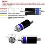 CM36-3650 Reduction Geared Motor,Brushless DC Motor Mechanical Parts Metal Gear High Torsion Low-Noise Wear-Resistant 12V 36MM Mini DC Motor High Torque Gear (1600RPM)