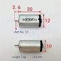 Xuulan Xianglaa-Motor N30 Metal Brush Micro Motor, Fast Speed for DIY Model Toys Shaft Diameter: 1mm, DC 1.5-12V Small Mute Motor,