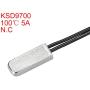 uxcell KSD9700 Thermostat, 100℃ Normally Close Temperature Switch Thermal Switch, N.C 5A Metal Temperature Controller 2pcs