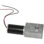 Bemonoc High Torque DC 24V Low Speed 8RPM Worm Gear Motor Reversible Speed Reduce Turbine Electric Gearbox Motor 8mm Shaft with Install Bracket