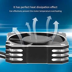 hightseck 21000RPM RC Motor Cooling Fan, 8.5V 35MM Brushless RC Motor Heatsink, ESC Cooling Fan Heat Dissipation for 1/10 1/12 1/8 RC Car Sensored Brushless Motor(Silver)