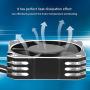 hightseck 21000RPM RC Motor Cooling Fan, 8.5V 35MM Brushless RC Motor Heatsink, ESC Cooling Fan Heat Dissipation for 1/10 1/12 1/8 RC Car Sensored Brushless Motor(Silver)