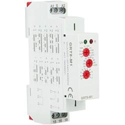 GRT8-M1 Delay Time Relay Multifunctional Time Relay with 10 Functions DIN Rail Mount AC/DC 12V~240V