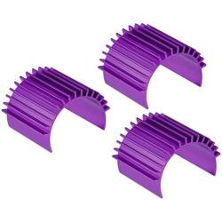 MECCANIXITY Motor Heat Sink Cooling Fins Aluminum 26mm Dia Purple for 370 380 Motor 3pcs