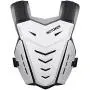 MOTOKER Adult Youth Motocross Chest Protector Riding Armor Vest Dirt Bike Back Protector Motorcycle Racing (White)