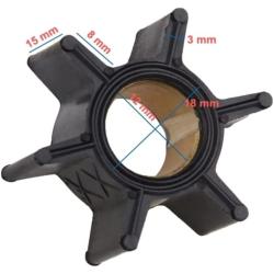 BODAO 47-89981 Boat Engine Water Pump Impeller for Mercury 4/4.5/6/7.5/9.8HP Outboard Motor