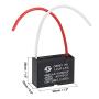 uxcell Ceiling Fan Capacitor CBB61 1.2uF 450V AC 2 Wires Metallized Polypropylene Film Capacitor 38x26x15mm for Electric Fan Pump Motor Generator