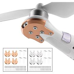 4Pcs for Motor for Mount Base Protector for Guard Cover Aluminum Reinforcement Plates Anit-Crack Anti-Crush Kit for DJI for Phantom 3 (Color : 4pcs Golden )
