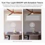 QIACHIP Upgrade Universal WIFI Ceiling Fan ligh Remote Control Kit, Wireless Fan Speed Lamp Controller with Timing Compatiple for Alexa, Google Home, Phone,Voice Control