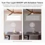 QIACHIP Upgrade Universal WIFI Ceiling Fan ligh Remote Control Kit, Wireless Fan Speed Lamp Controller with Timing Compatiple for Alexa, Google Home, Phone,Voice Control