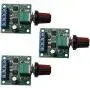 CHENBO 3Pcs DC 1.8V 3V 5V 6V 12V 2A PWM Motor Speed Controller Low Voltage Motor Speed Control Switch 1803BK PWM Adjustable Drive Module