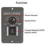 uniquegoods 12V 24V 36V 48V 6A DC Motor Speed Controller Adjustable Reducer Control Switch with Shell