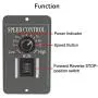 uniquegoods 12V 24V 36V 48V 6A DC Motor Speed Controller Adjustable Reducer Control Switch with Shell