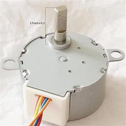 Chendawei Sxiaoxia-DC Motor 35BYJ46 Step Gear Motor, DC 5V 12V 300 Ohms, 24V Permanent Magnet Small Stepper Humidifier Repair Parts Size ( Speed(RPM) : 10MM shaft , Voltage(V) 130 Ohms )