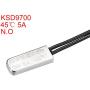 uxcell KSD9700 Thermostat, 45°C Normally Open Temperature Switch Thermal Switch, N.O 5A Metal Temperature Controller 2pcs
