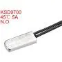 uxcell KSD9700 Thermostat, 45°C Normally Open Temperature Switch Thermal Switch, N.O 5A Metal Temperature Controller 2pcs