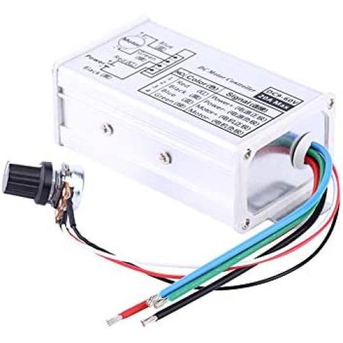 DC Motor Speed Controller Regulator 9V 12V 24V 48V 60V 20A Driver PWM Motor Regulator Aluminum Alloy