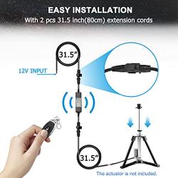 UYGALAXY Linear Actuator Controller DC Motor 12V Momentary Switch Forward/Reverse with 2 PC Wireless Remote Control DPDT Relay for Motors