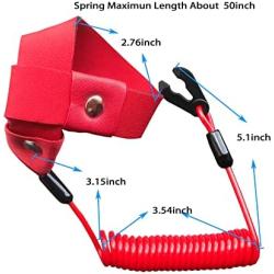 CUKUSIN Boat Engine Safety Kill Stop Switch Lanyard Emergency Cut Off Cord for Yamaha Tohatsu Outboard Motors, with Wristband
