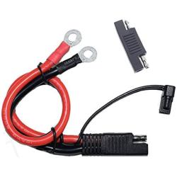 LIXINTIAN Battery Charging Cable SAE to O Ring Terminal Connectors Harness, 10AWG Quick Disconnect SAE Cable for Motorcycles, Cars, Etc, with 1 SAE Polarity Reverse Connector.