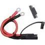 LIXINTIAN Battery Charging Cable SAE to O Ring Terminal Connectors Harness, 10AWG Quick Disconnect SAE Cable for Motorcycles, Cars, Etc, with 1 SAE Polarity Reverse Connector.