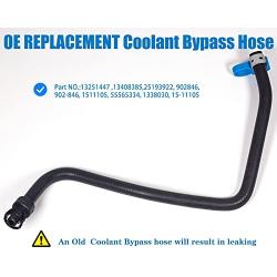 JSDAN 13251447 Compatiable With 2011 2012 2013 2014 2015 2016 Chevy Cruze Coolant Hose Radiator Upper Inlet Cruze Coolant Bypass Hose Recovery Tank Hose 11 12 13 14 15 16 13408385