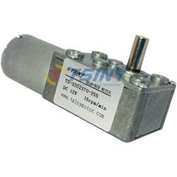 Small 12vdc 15 RPM Worm Reduction Gear Motor