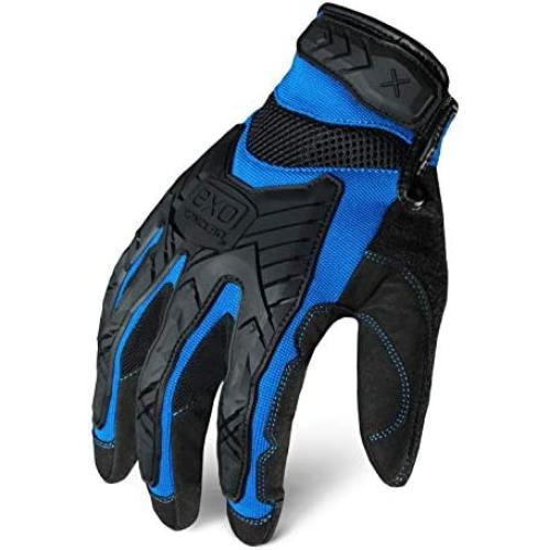 Ironclad EXO Motor Impact Glove; Work Gloves, TPR Impact Protection, (1 Pair), EXO2-MIGB-02-S