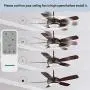 DEWENWILS Ceiling Fan Remote Control Kit with Dimmer Wireless, 3 Speeds Adjustable Countdown, LED Compatible Dimmable, 3 in 1 Function Replacement of Universal AC Motor Ceiling Fan Light, UL Listed