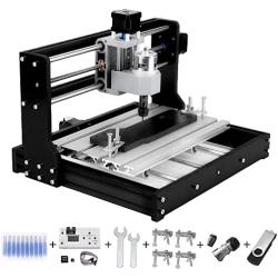 Mini CNC Router Machine 3018 Pro with GRBL Control 3 Axis DIY Milling Cutter Engraving Machine Acrylic Plastic PCB PVC Wood Router Carving Engraver with Offline Controller 11.8x7.1x1.6in Working Area