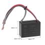 uxcell Ceiling Fan Capacitor CBB61 5/5uF 250V AC 4 Wires Metallized Polypropylene Film Capacitor 48x34x22mm for Electric Fan Pump Motor Generator 2Pcs