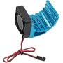 Vgoohobby Universal 42mm Aluminum Heat Sink Heatsink with 5V Cooling Fan for 1/8 RC Car 4068 4076 4274 7282 1515 Brushless Engine Motor (Blue)