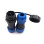 SD13 2pin Waterproof Power Connector, φ13mm 10A 380V High Voltage 1865mm Male Female Circular Power LED Connector Plug(Female)-Socket(Male) (2pin, Direct Plug x 3set)