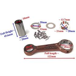 Boat Motor Connecting Con Rod Kit Assy Washer Piston Bearing 650-11651-04 02 00 682-11651 for Yamaha Outboard 9.9HP 13.5HP 15HP Motor 2 stroke Engine