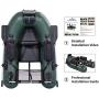 FRM BOARDS Inflatable Fishing Boat Belly Boat Fishing Float Tube with Storage Pockets, Adjustable Straps & Bracket for trolling Motor, Loading Capacity 400lbs