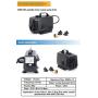 RATTMMOTOR CNC Spindle Motor Kit 110V 2.2KW Water Cooled Spindle Motor ER20 24000RPM 400HZ+2.2KW VFD 110V Single to 3 Phase Inverter+80W Water Pump+ER20 Collet+80mm Mount Clamp for CNC Router Machine