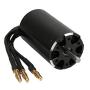 RC Boat Brushless Motor, Black 4-Pole Brushless Motor for 5.0mm 3660 3500 KV RC Boat Accessory Part